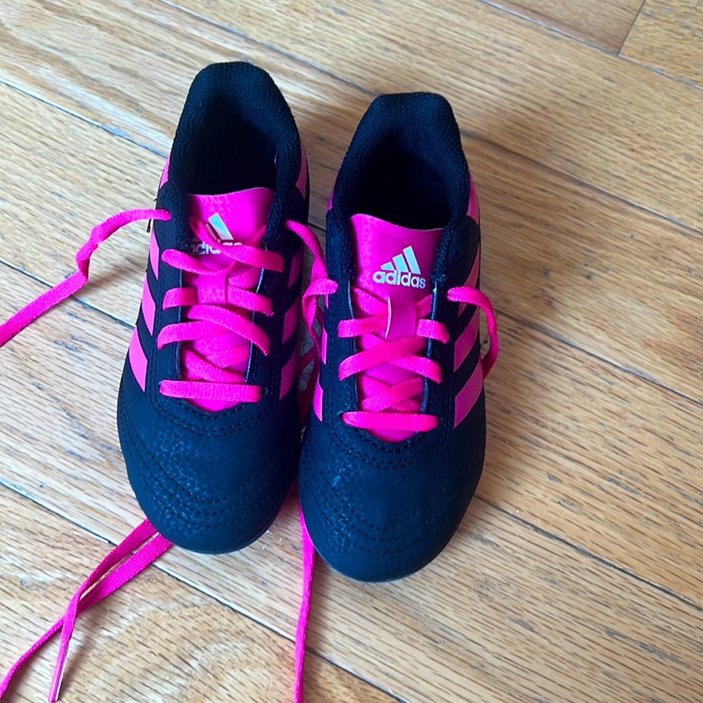 Adidas Kids Cleats - Black and Pink